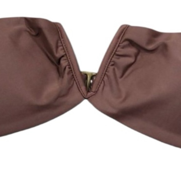 Andie The Scala‎ Top Bikini Separate Color Espresso Brown Style AT169 Size Small - Picture 7 of 11